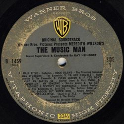The Music Man サウンドトラック (Ray Heindorf, Meredith Willson) - CDインレイ