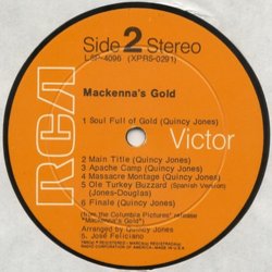 Mackenna's Gold サウンドトラック (José Feliciano, Quincy Jones) - CDインレイ