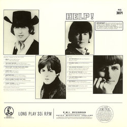 Help! Ścieżka dźwiękowa (The Beatles, Paul McCartney, Ken Thorne) - Tylna strona okladki plyty CD