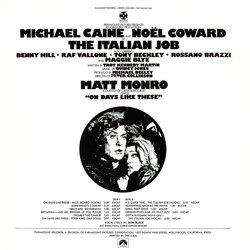 The Italian Job Ścieżka dźwiękowa (Quincy Jones) - Tylna strona okladki plyty CD