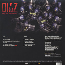 Diaz Soundtrack (Teho Teardo) - CD Back cover