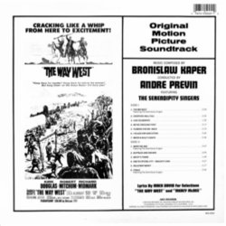 The Way West サウンドトラック (Bronislaw Kaper, Andr Previn) - CD裏表紙