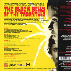 The Black Belly Of The Tarantula Trilha sonora (Ennio Morricone) - CD capa traseira