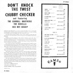 Don't Knock the Twist Ścieżka dźwiękowa (Various Artists, Fred Karger) - Tylna strona okladki plyty CD