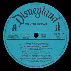 Little Mermaid サウンドトラック (Howard Ashman, Alan Menken) - CDインレイ