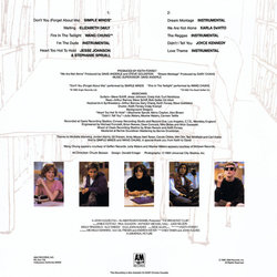 The Breakfast Club Soundtrack (Various Artists, Keith Forsey) - CD Back cover