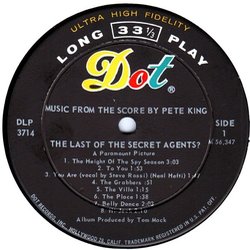 The Last of the Secret Agents? サウンドトラック (Pete King) - CDインレイ
