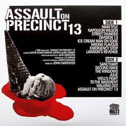 Assault on Precinct 13 Soundtrack (John Carpenter) - CD Back cover