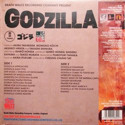 Godzilla サウンドトラック (Franco Bixio, Fabio Frizzi, Akira Ifukube, Vince Tempera) - CD裏表紙