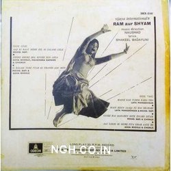 Ram Aur Shyam Ścieżka dźwiękowa (Various Artists, Shakeel Badayuni,  Naushad) - Tylna strona okladki plyty CD