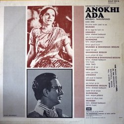 Anokhi Ada Soundtrack (Various Artists, Shakeel Badayuni,  Naushad, Anjum Pilibhiti) - CD Back cover