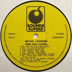 A Time for Loving Colonna sonora (Michel Legrand) - cd-inlay