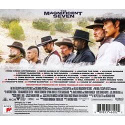 The Magnificent Seven Soundtrack (Simon Franglen, James Horner) - CD Back cover
