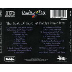 The Best Of Laurel & Hardys Music Box Soundtrack (Ronnie Hazlehurst) - CD Back cover