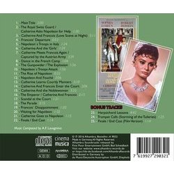 Madame Sans-Gne Soundtrack (Angelo Francesco Lavagnino) - CD Back cover