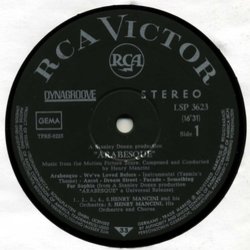 Arabesque サウンドトラック (Henry Mancini) - CDインレイ