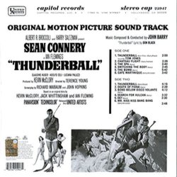 Thunderball Trilha sonora (John Barry) - CD capa traseira