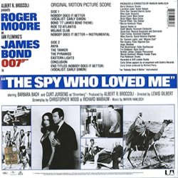 The Spy Who Loved Me Ścieżka dźwiękowa (Marvin Hamlisch) - Tylna strona okladki plyty CD
