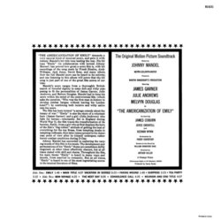 The Americanization of Emily Colonna sonora (Johnny Mandel) - Copertina posteriore CD