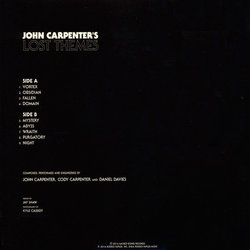 Lost Themes Soundtrack (John Carpenter) - CD Back cover