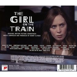 The Girl on the Train Soundtrack (Danny Elfman) - CD Back cover