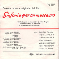 Sinfonia Per Un Massacro Trilha sonora (Michel Magne) - CD capa traseira