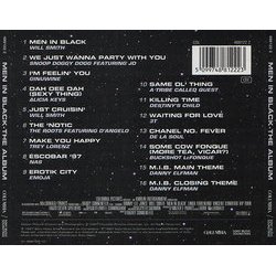 Men in Black サウンドトラック (Various Artists, Danny Elfman) - CD裏表紙