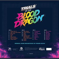 Trials of the Blood Dragon サウンドトラック (Power Glove) - CD裏表紙