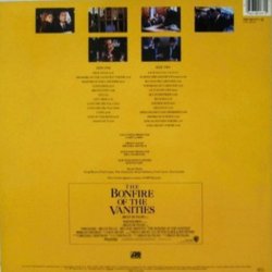 The Bonfire of the Vanities Soundtrack (Various Artists, Dave Grusin) - CD Back cover