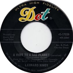 A Visit To A Sad Planet Ścieżka dźwiękowa (Various Artists, Leonard Nimoy) - wkład CD