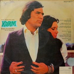 Karm Soundtrack (Various Artists, Rahul Dev Burman, Raj Kavi Tulsi, Bharat Vyas) - CD Achterzijde