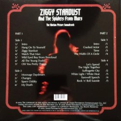 Ziggy Stardust and the Spiders from Mars Soundtrack (Various Artists, David Bowie) - CD Back cover