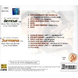 Bemisal / Jurmana Colonna sonora (Various Artists, Anand Bakshi, Rahul Dev Burman) - Copertina posteriore CD