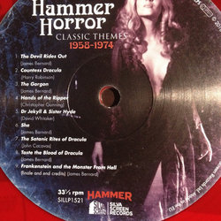 Hammer Horror: Classic Themes 1958-1974 サウンドトラック (Various Artists) - CDインレイ