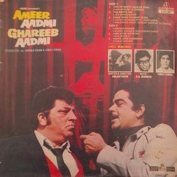 Ameer Aadmi Ghareeb Aadmi Colonna sonora (Various Artists, Rahul Dev Burman, Nida Fazli) - Copertina posteriore CD