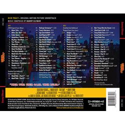 Dick Tracy サウンドトラック (Danny Elfman) - CD裏表紙