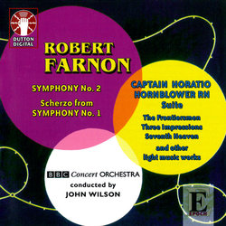 Captain Horatio Hornblower RN / Symphony No. 2 Ścieżka dźwiękowa (Robert Farnon) - Okładka CD