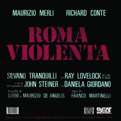 Roma Violenta Trilha sonora (Guido De Angelis, Maurizio De Angelis) - CD capa traseira