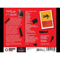Anatomy of a Murder Ścieżka dźwiękowa (Duke Ellington, Billy Strayhorn) - Tylna strona okladki plyty CD
