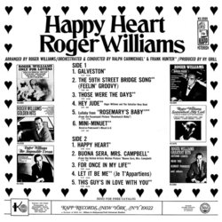 Happy Heart サウンドトラック (Various Artists, Roger Williams) - CD裏表紙