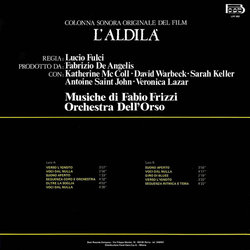 L'Aldil サウンドトラック (Fabio Frizzi) - CD裏表紙