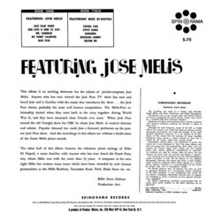 Featuring Jose Melis Soundtrack (Various Artists, Mike Di Napoli, Jose Melis) - CD Back cover