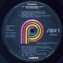 Frankie and Johnny サウンドトラック (Various Artists, Fred Karger, Elvis Presley) - CDインレイ