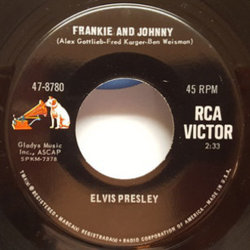 Frankie and Johnny サウンドトラック (Fred Karger, Elvis Presley) - CDインレイ