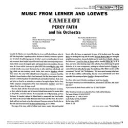 Camelot Trilha sonora (Percy Faith, Alan Jay Lerner , Frederick Loewe) - CD capa traseira