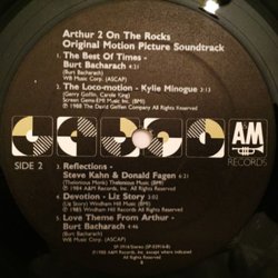 Arthur 2: On the Rocks Soundtrack (Various Artists, Burt Bacharach) - cd-inlay