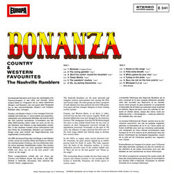 Bonanza サウンドトラック (Various Artists) - CD裏表紙