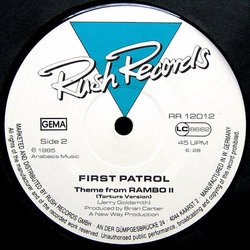 Theme From Rambo II サウンドトラック (Jerry Goldsmith) - CDインレイ