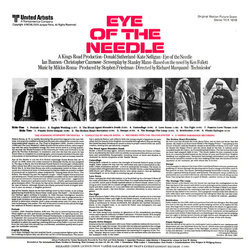 Eye of the Needle Ścieżka dźwiękowa (Mikls Rzsa) - Tylna strona okladki plyty CD