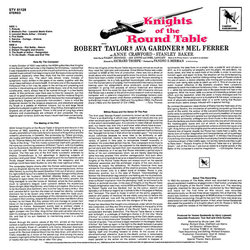 Knights of the Round Table Ścieżka dźwiękowa (Mikls Rzsa) - Tylna strona okladki plyty CD